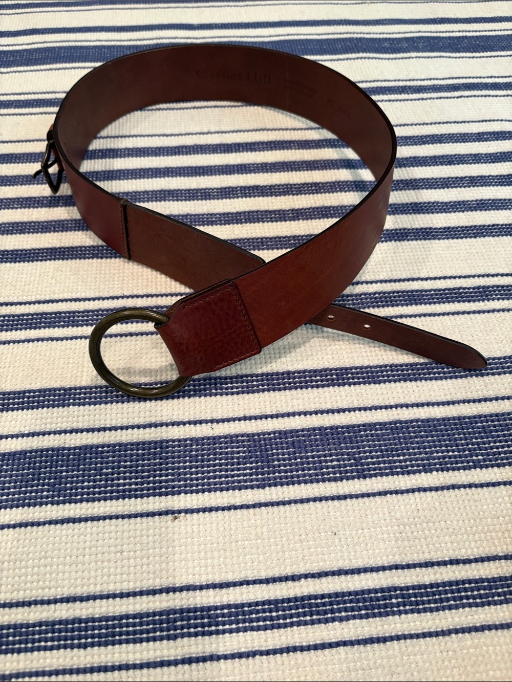 EUC Garnet Hill Corset Belt in Italian Leather Size XS